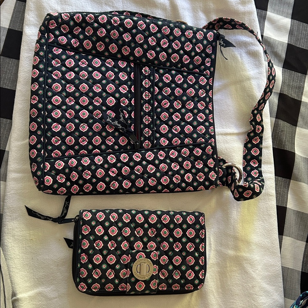 Vera Bradley Crossbody and Wristlet